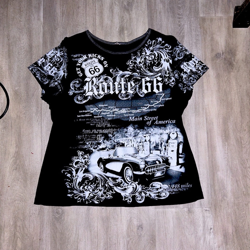 double sided women’s route 66 shirt